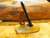 Click to enlarge image <B>Live Edge Wood Cell Phone Dock</B> - <B>Seahorse Cherry 1-25-21-23</B>