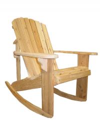 Click to enlarge image <B>ADIRONDACK ROCKER CHAIR 20" SEAT WIDTH</B> - <B>BUILT FOR OLD FASHIONED COMFORT</B>