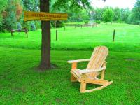 Click to enlarge image <B>ADIRONDACK ROCKER CHAIR 20" SEAT WIDTH</B> - <B>BUILT FOR OLD FASHIONED COMFORT</B>